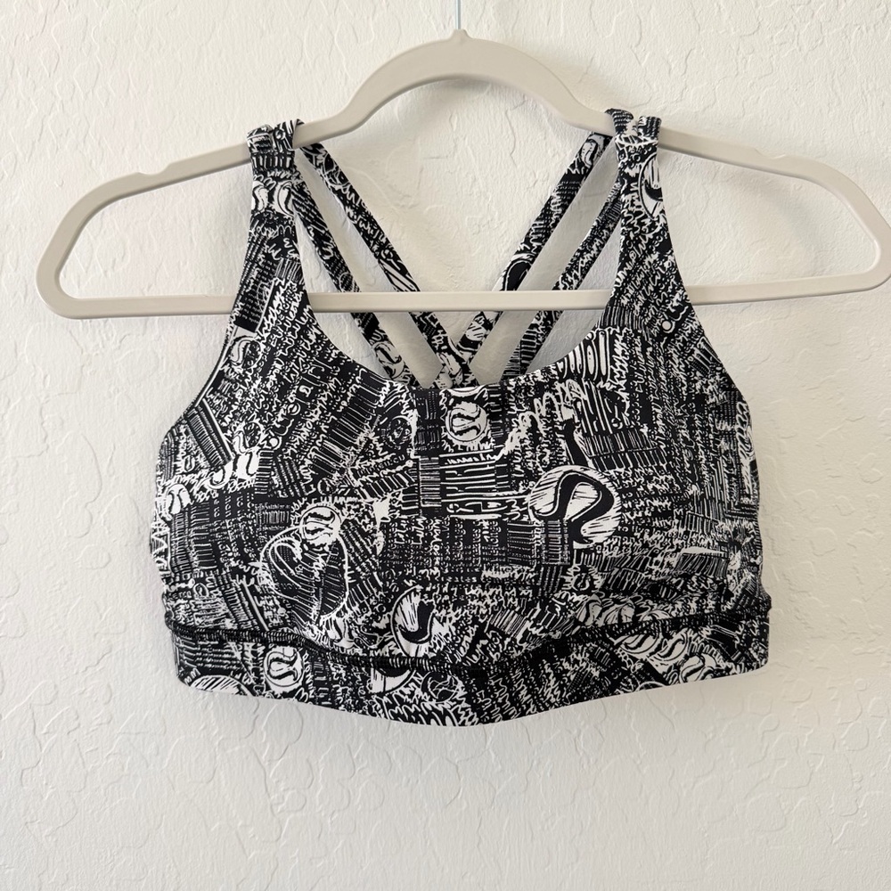 Lululemon Energy Bra Tear it up Alpine Patterned